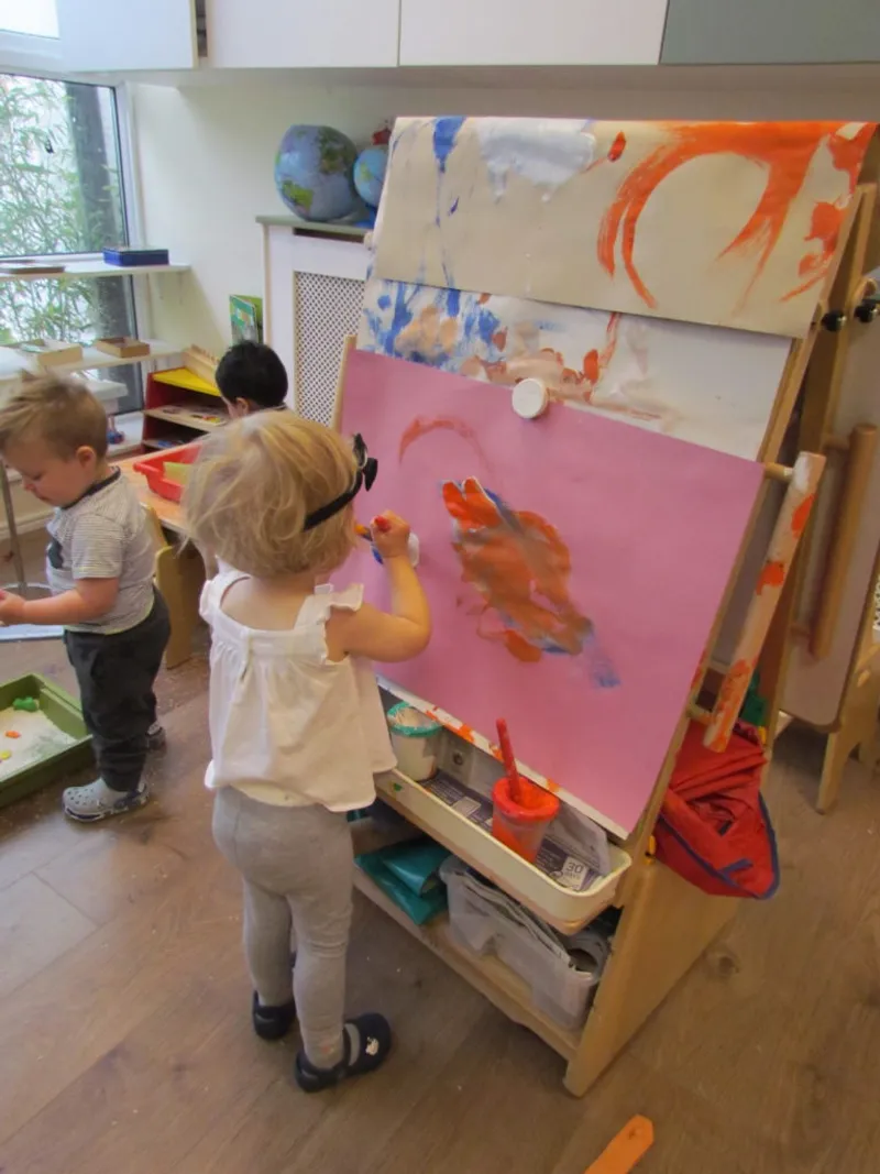 finger painting is one of the more popular activities